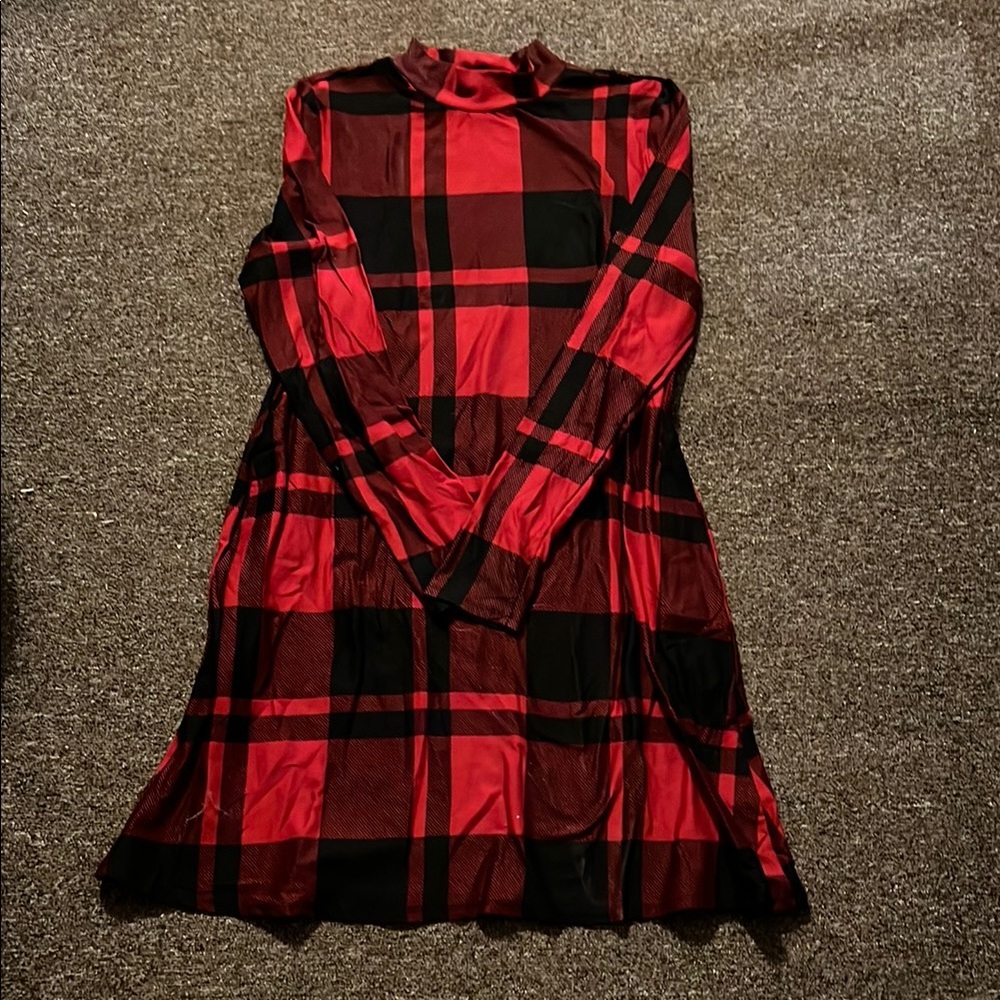 Maurices Red and Black Striped Top